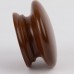 Knob style A 60mm iroko lacquered wooden knob